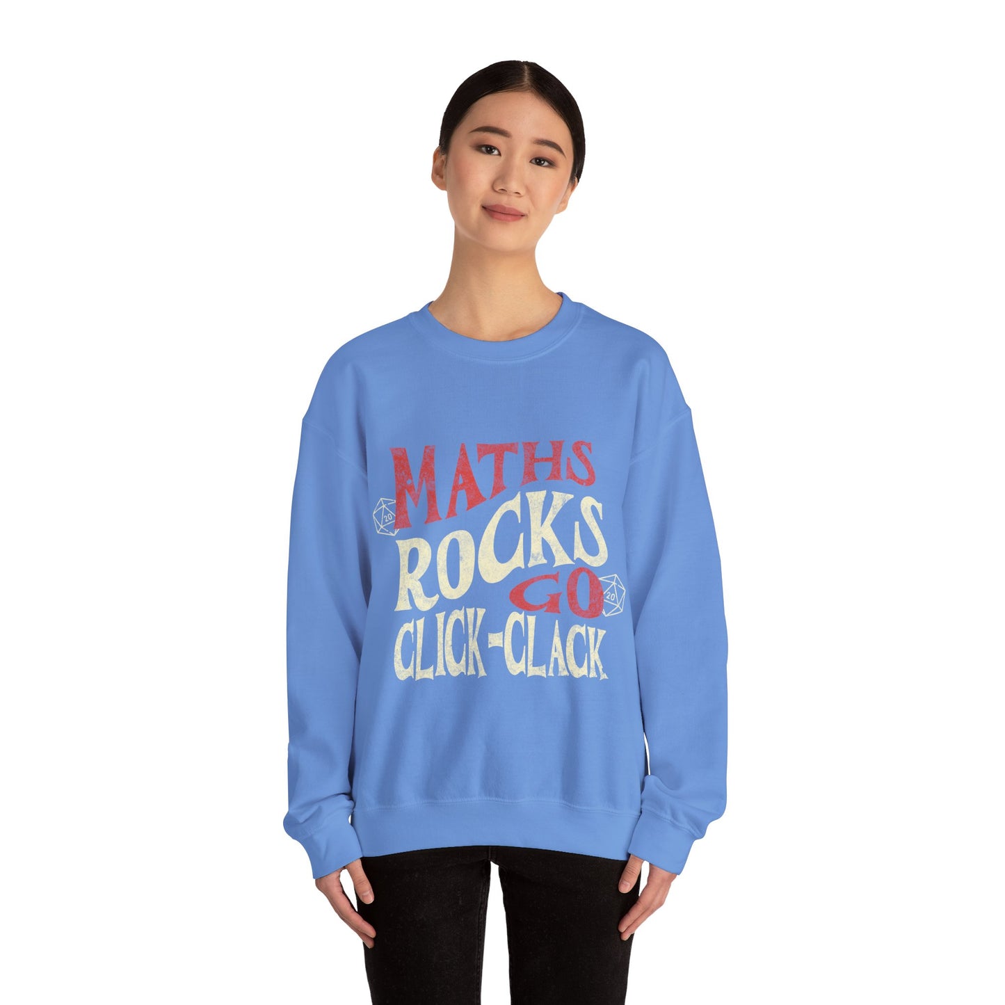 Dnd-Shirt-Pullover „Maths Rocks Go Click Clack“