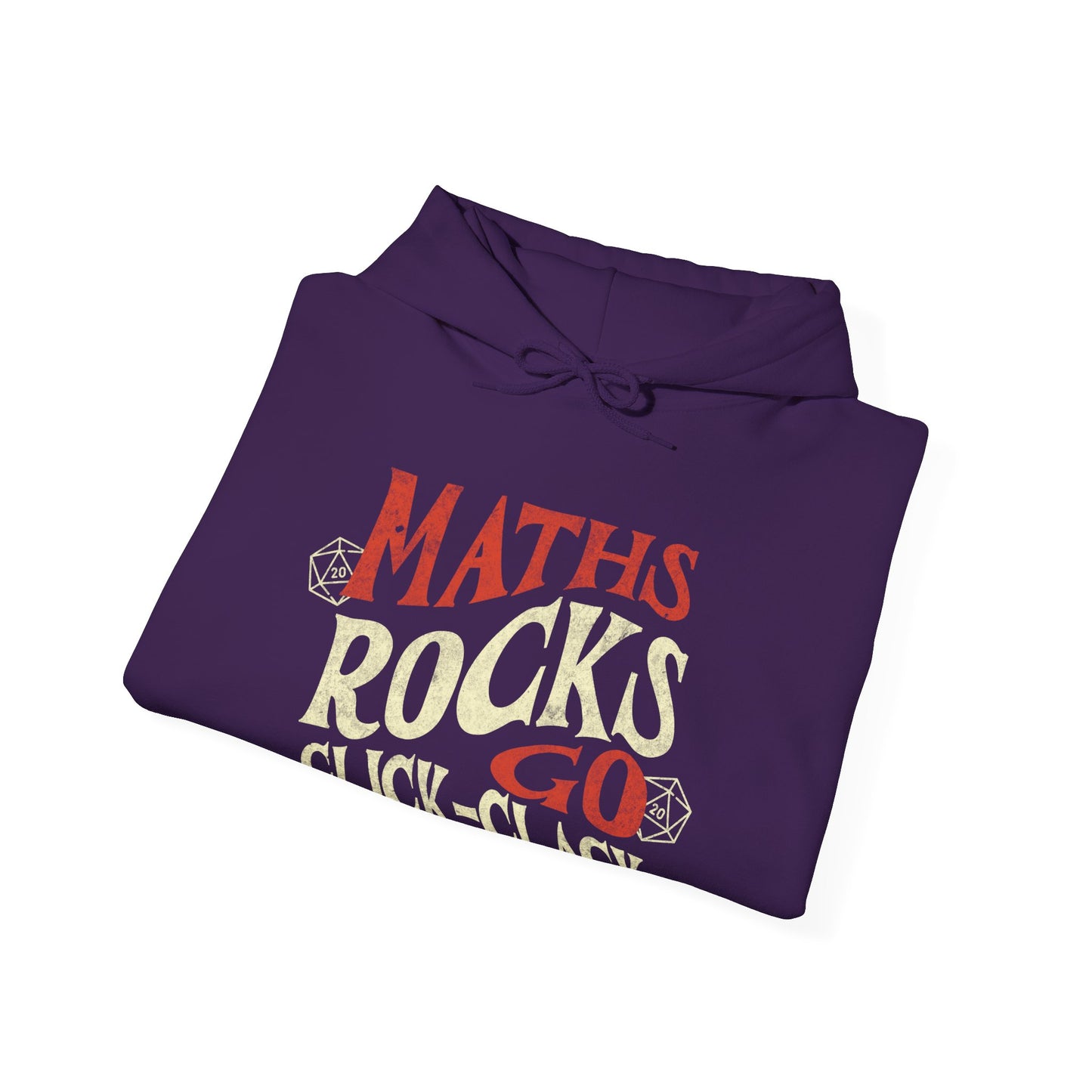 Sweat à capuche Dnd « Maths Rocks Go Click Clack »