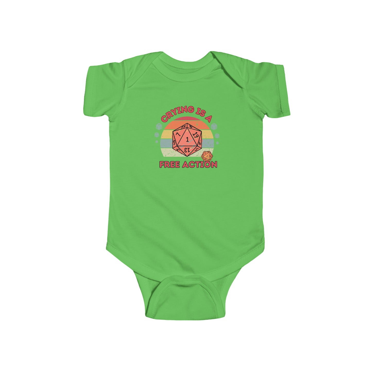 DND Crying is a Free Action Infant Bodysuit