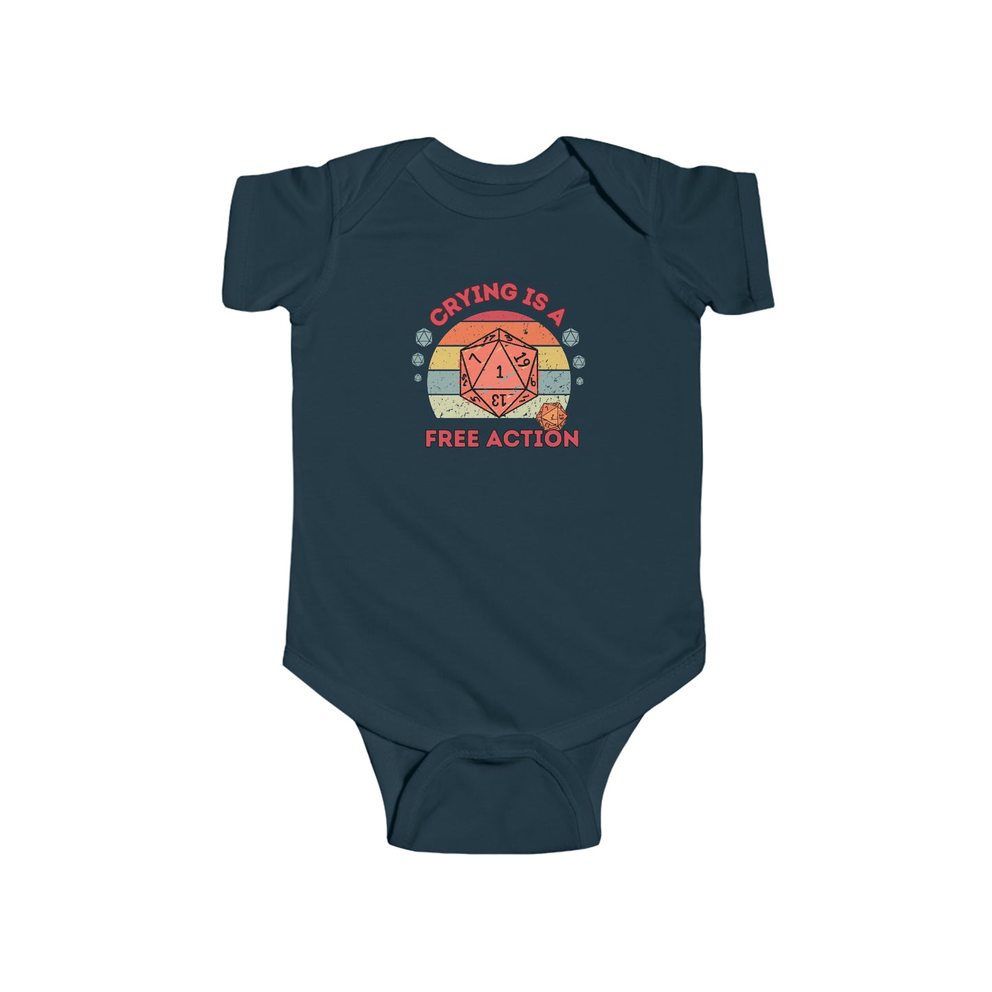 DND Crying is a Free Action Infant Bodysuit