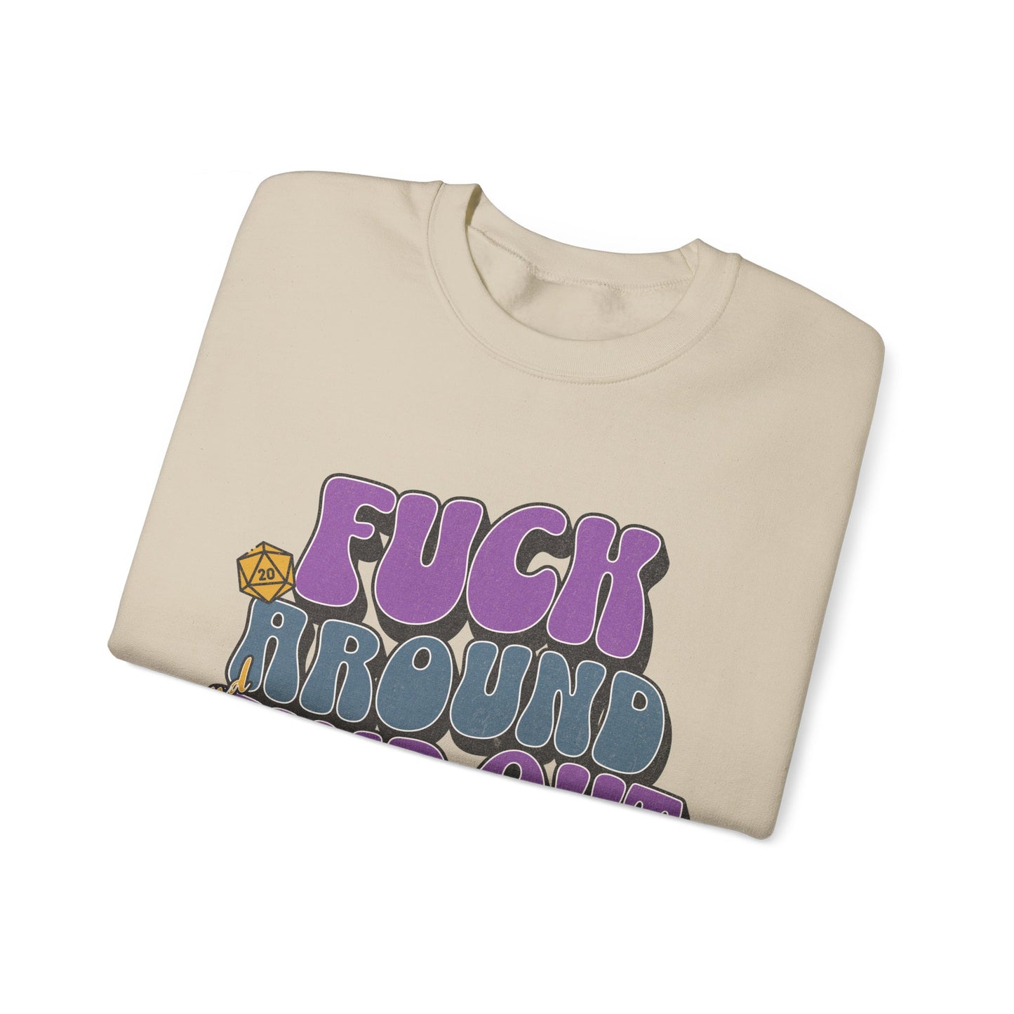 Dnd Shirt Fuck Around und finde heraus D20 Würfel T-Shirt