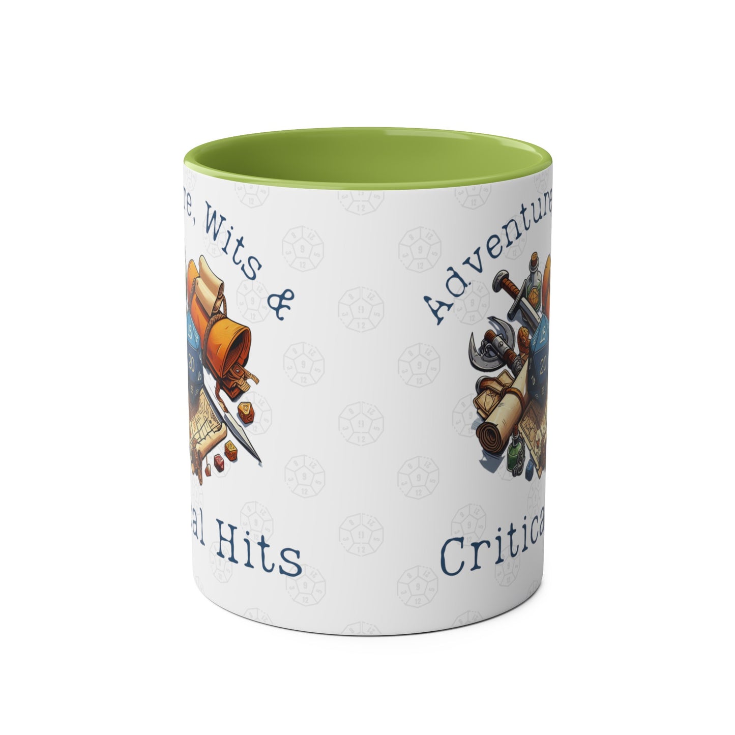 DnD Adventure, Wits and Critical Hits Mug