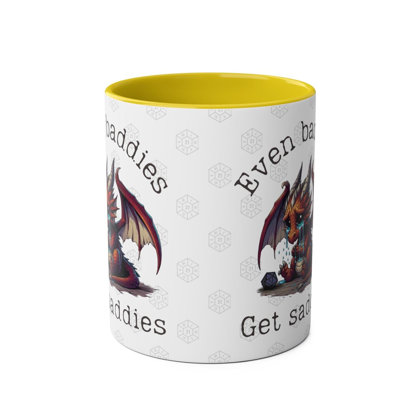 Dnd Mug Even Baddies Get Saddies Dragon Coffee Cup