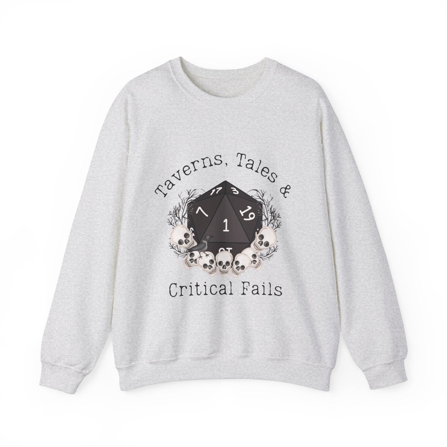 Dnd Shirt Taverns, Tales & Critical Fails Jumper Gift for DM or Dungeons and Dragons Player Rpg Player Group