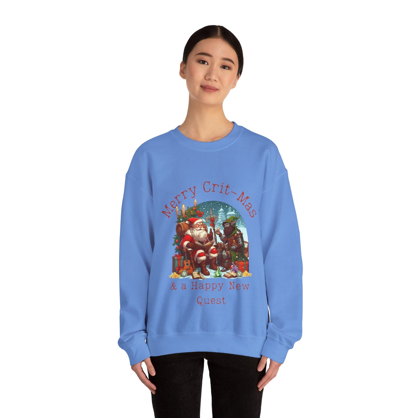 Pull de Noël Dnd Shirt « Joyeux Cri-mas et une bonne nouvelle quête »