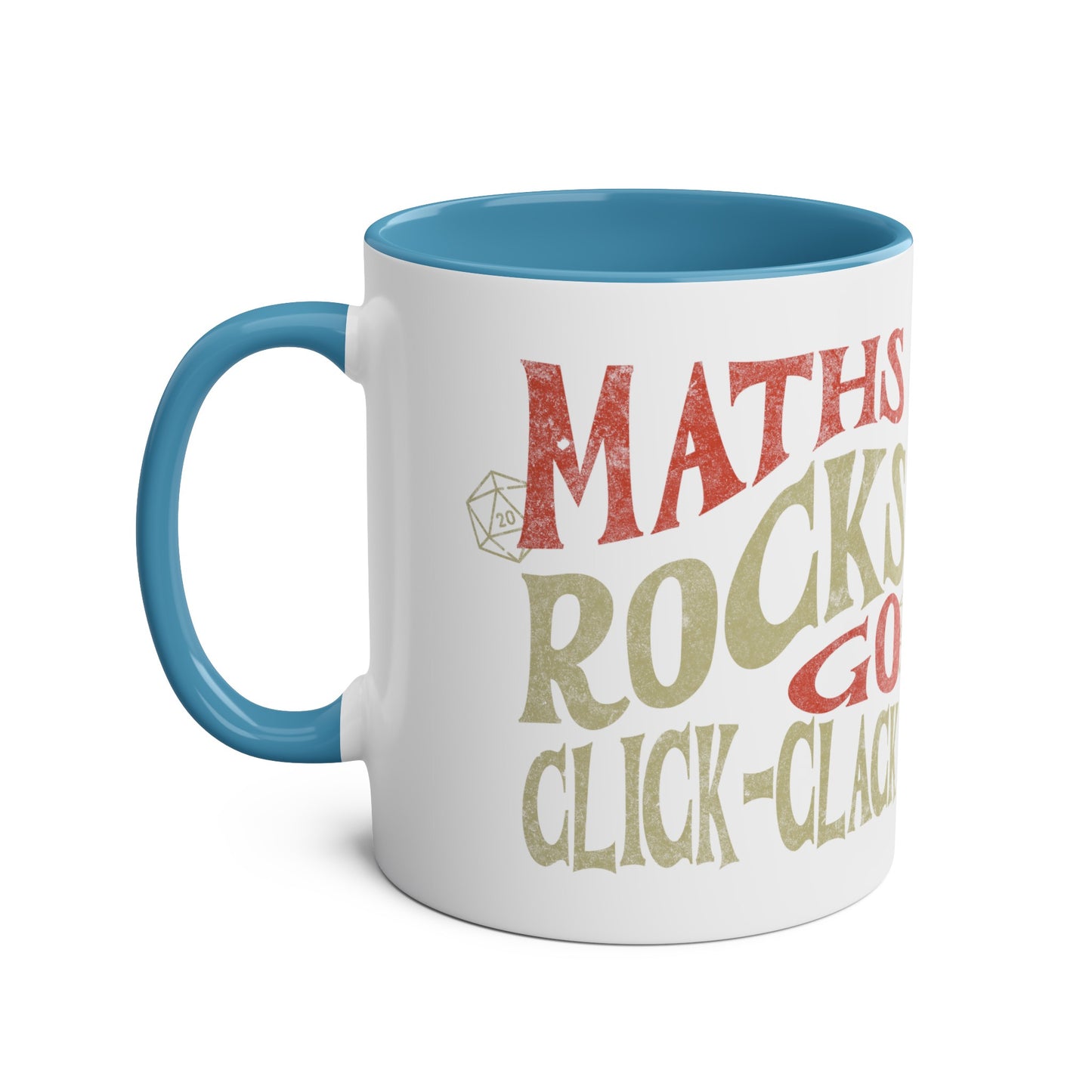 Dnd Mug Gift  'Maths Rocks Go Click Clack'