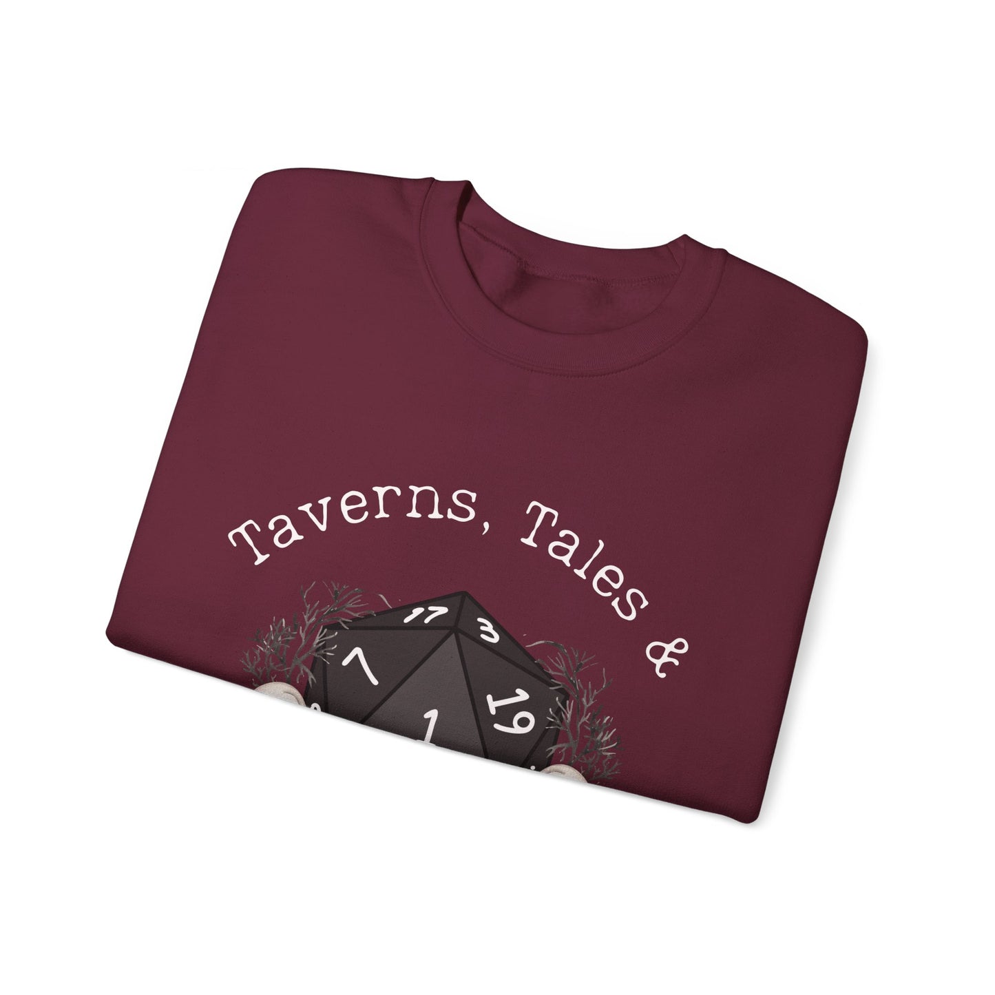 T-shirt Dnd Taverns, Tales &amp; Critical Fails Jumper Cadeau pour DM ou joueur de Donjons et Dragons Groupe de joueurs de RPG