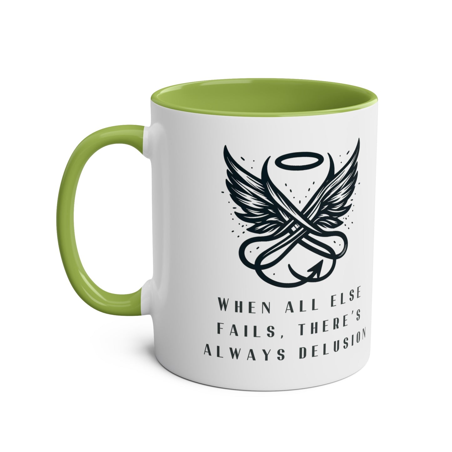 Good Omens Mug, When All Else Fails There is Always Delusion