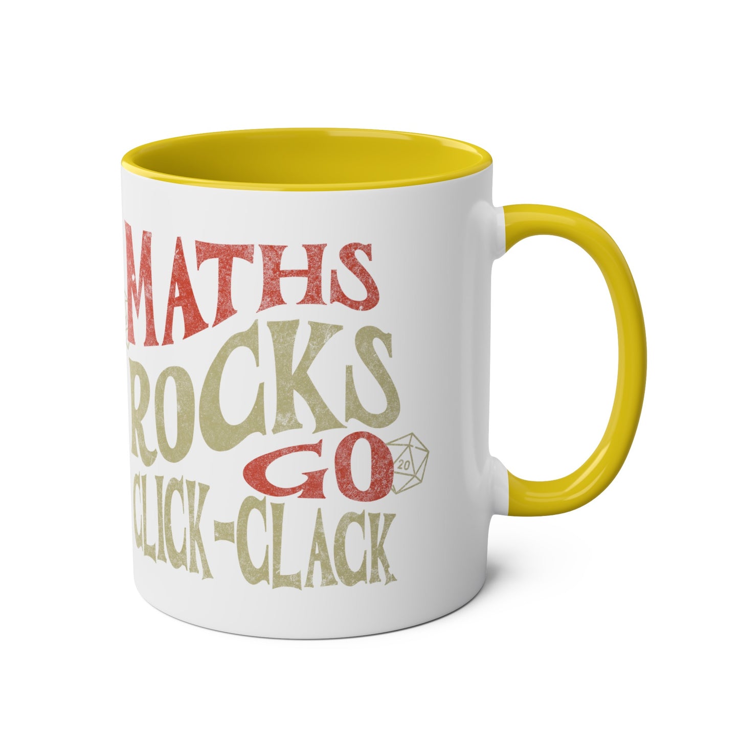 Dnd-Becher als Geschenk ‚Maths Rocks Go Click Clack‘