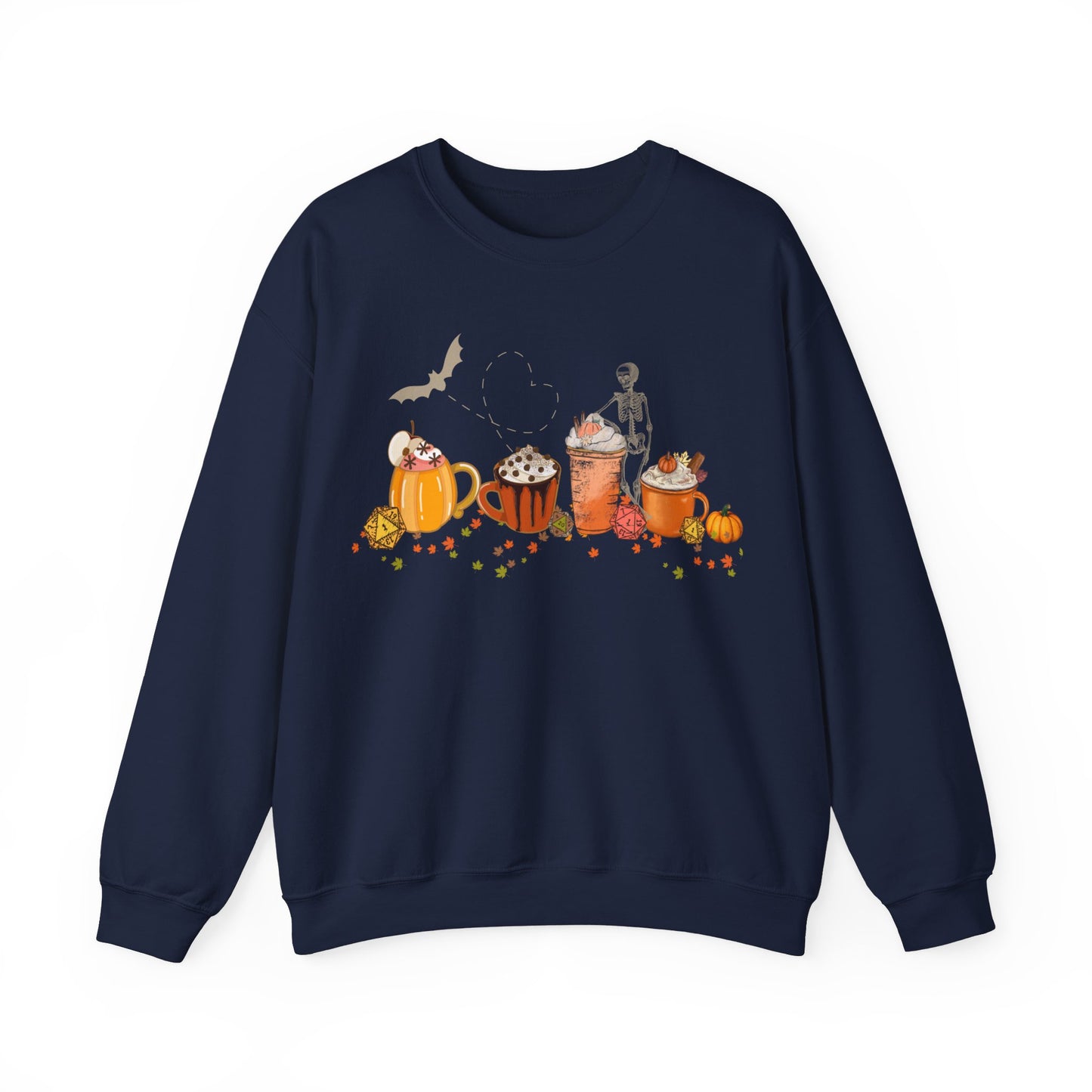 Dungeons and Dragons Pullover Halloweenpullover ,Kürbiswürfel‘