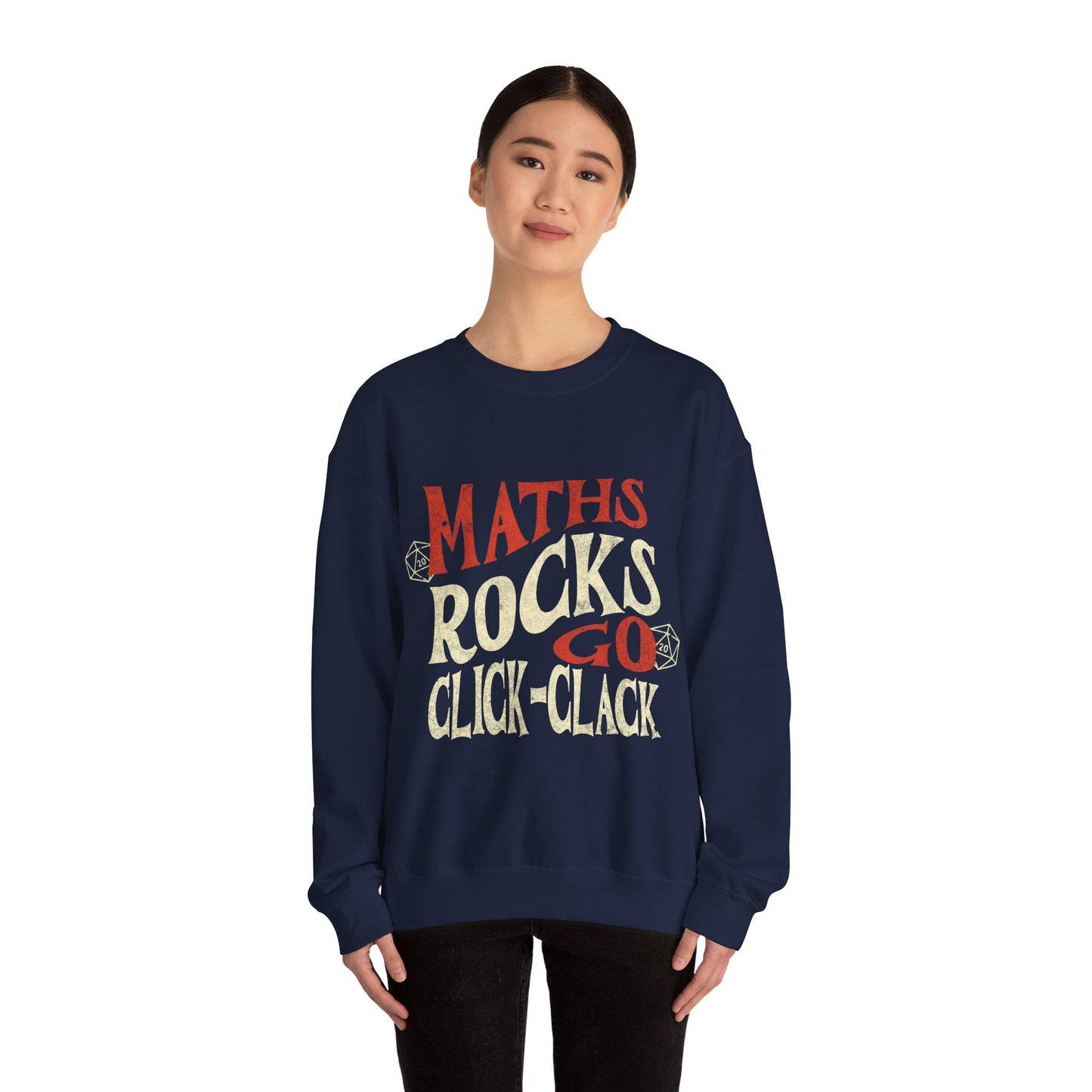 Dnd Shirt Jumper 'Maths Rocks Go Click Clack'