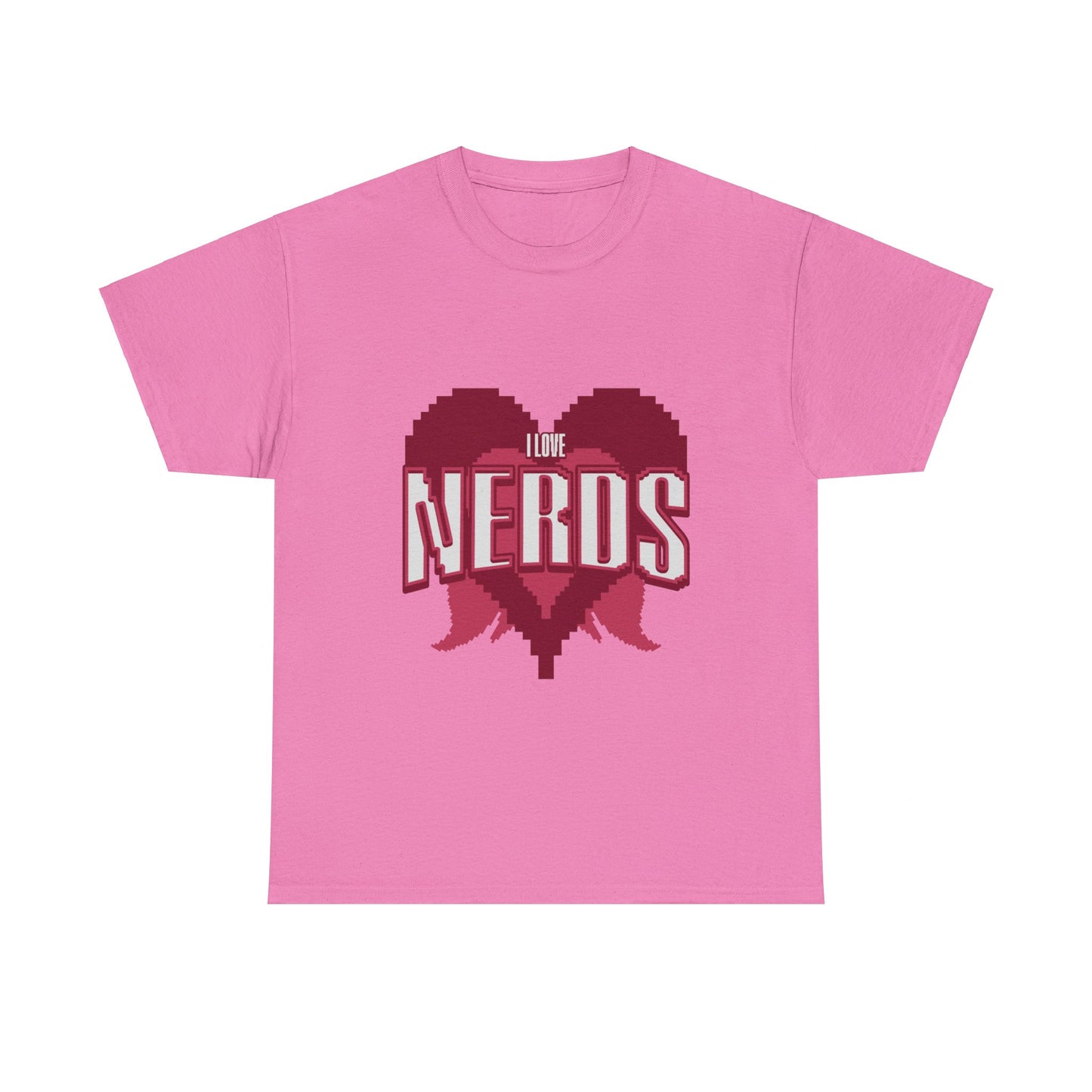 I Love Nerds Pixel  Art T Shirt