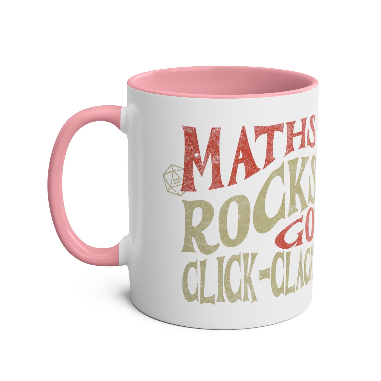 Dnd Mug Gift  'Maths Rocks Go Click Clack'