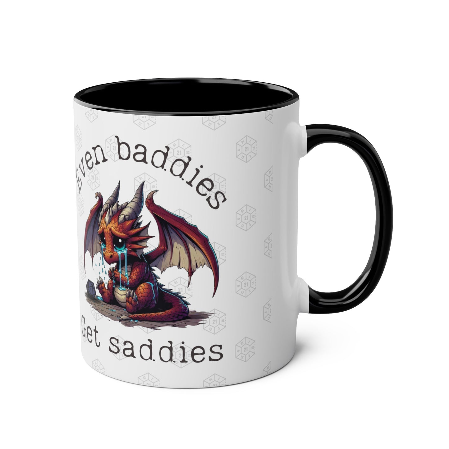 Dnd Mug Even Baddies Get Saddies Dragon Coffee Cup