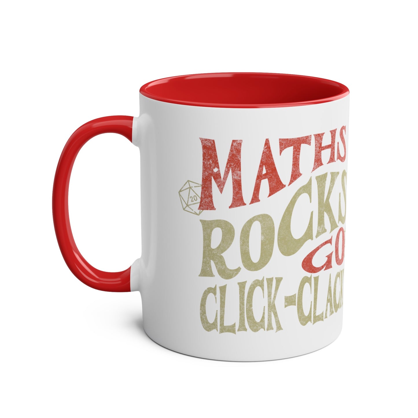 Dnd-Becher als Geschenk ‚Maths Rocks Go Click Clack‘