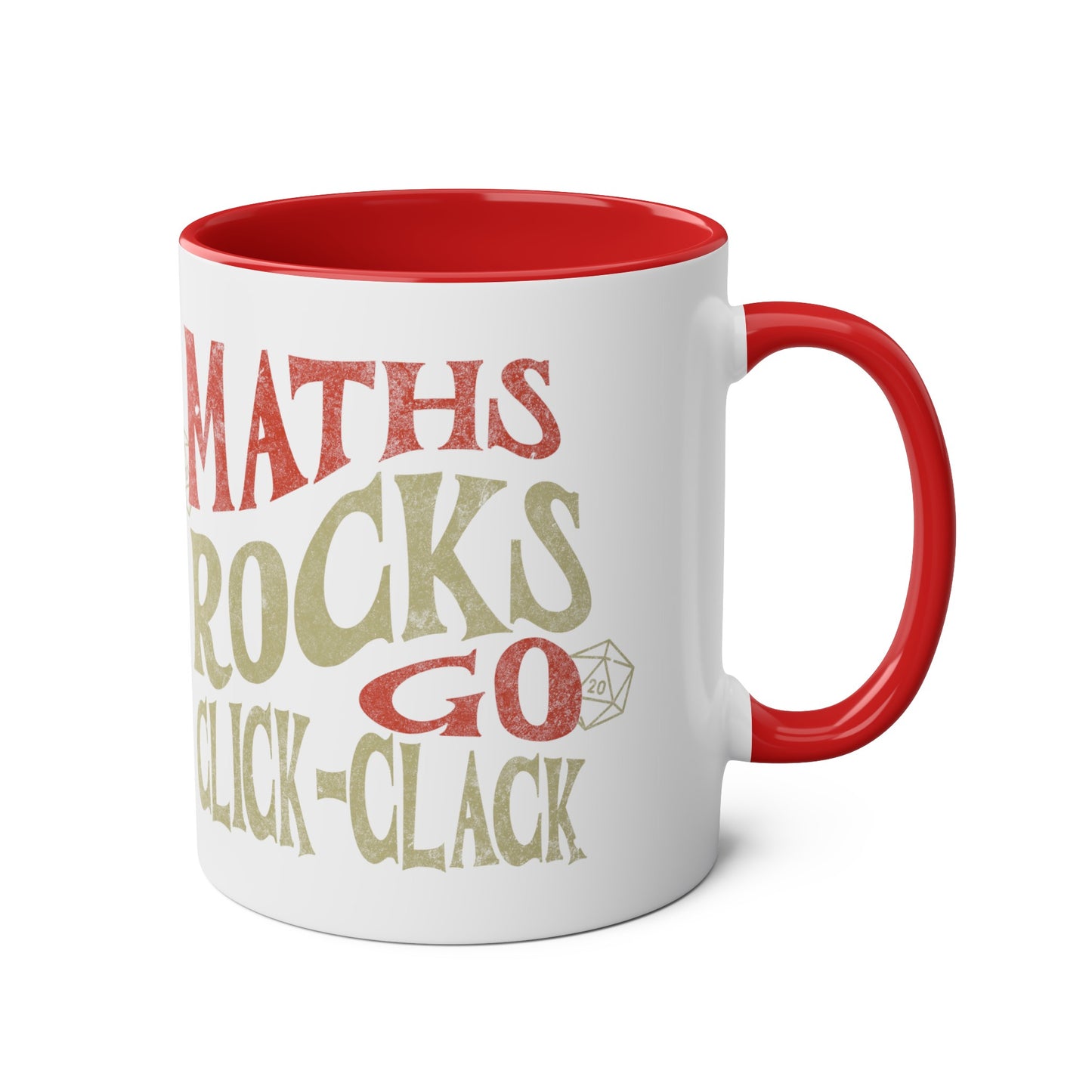 Dnd-Becher als Geschenk ‚Maths Rocks Go Click Clack‘