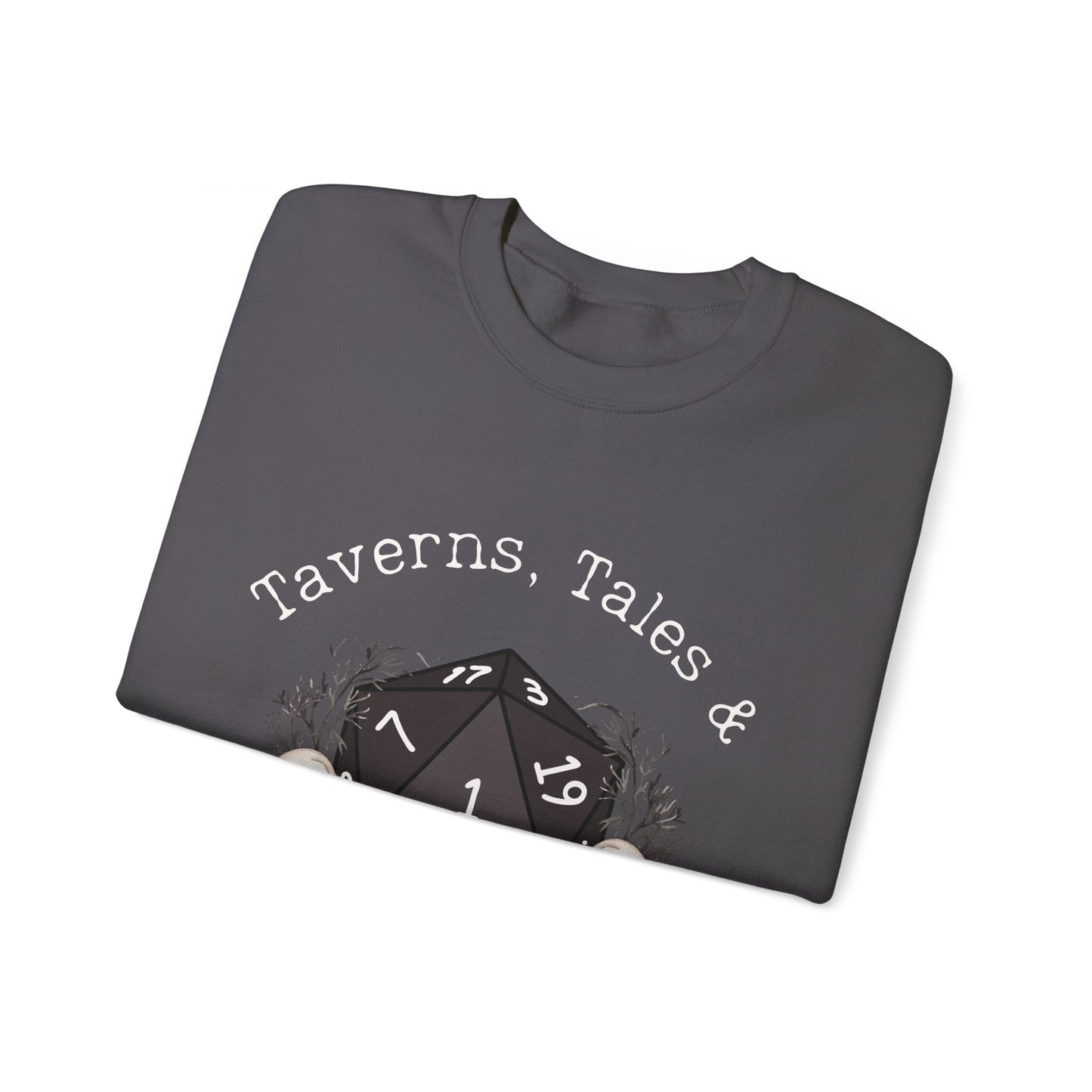 Dnd Shirt Taverns, Tales &amp; Critical Fails Pullover Geschenk für DM oder Dungeons and Dragons Spieler Rpg Spieler Gruppe