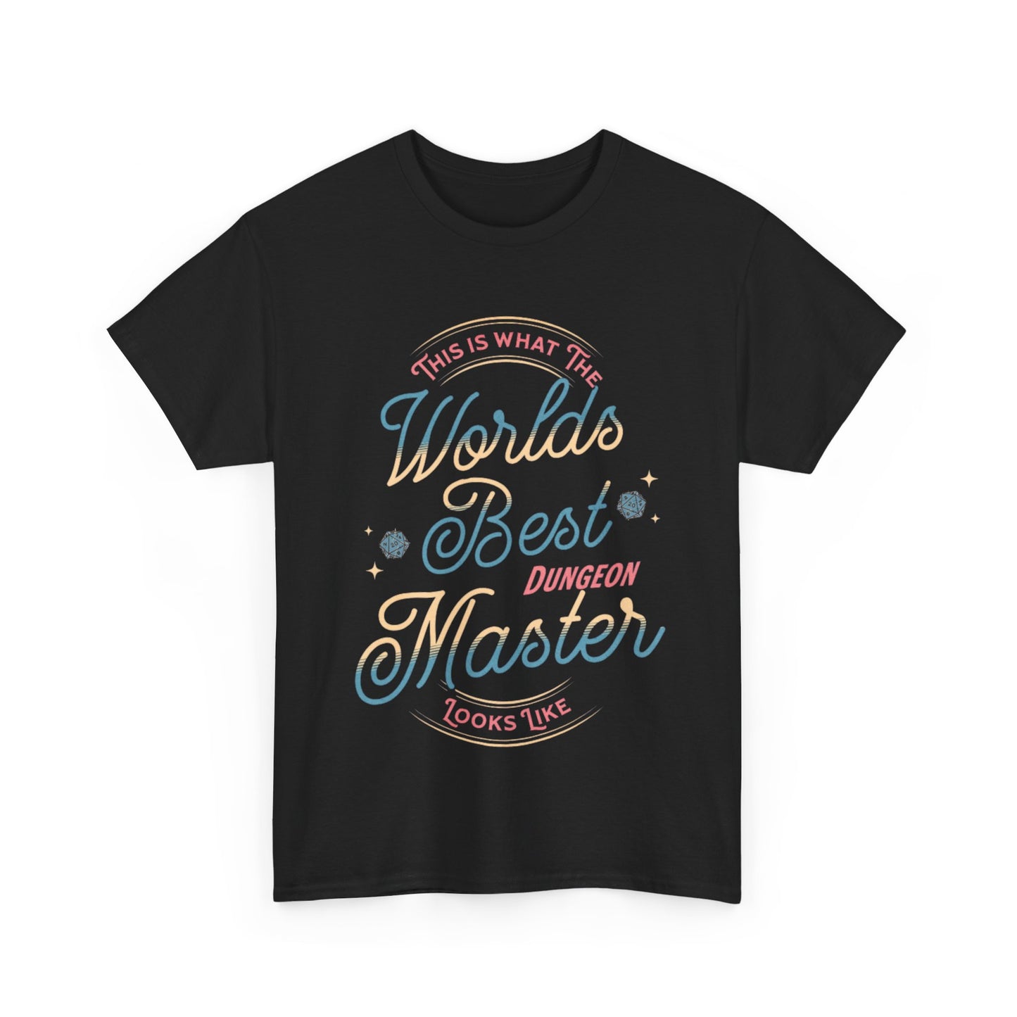 Dnd Shirt Worlds Best DM Lustiges T-Shirt für Dungeon Game Masters, Tolles DM-Geschenk für Sie oder Ihn, Table Top RPG-Spieler, Dungeons und Dragons