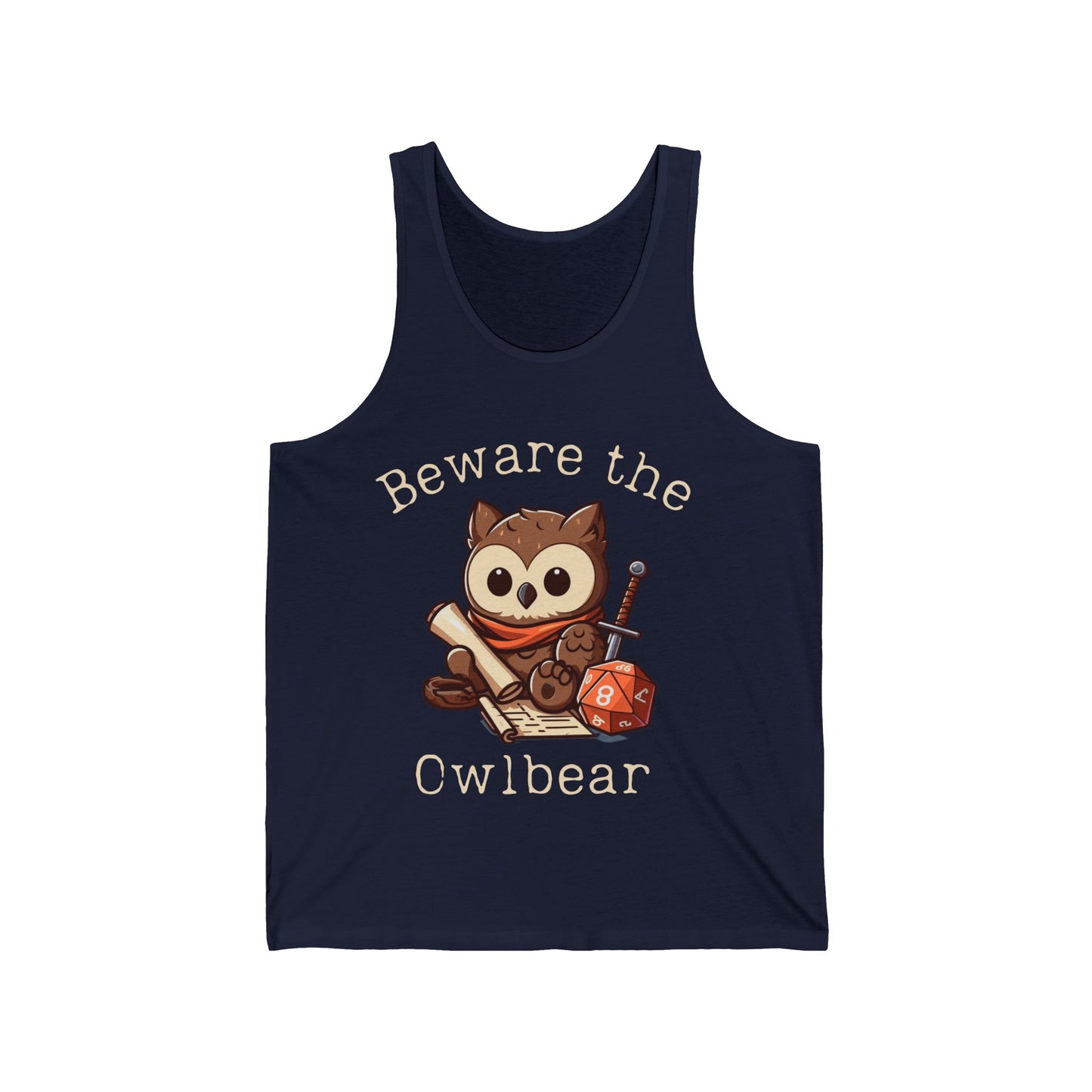 Beware the Owlbear DND Tank Top Vest