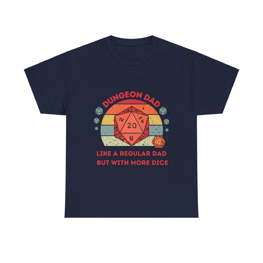 Dnd Shirt, Dungeon Dad , Like a Regular Dad, but with More Dice, Fathers Day Or Birthday Gift For DM or Dungeons and Dragons Player