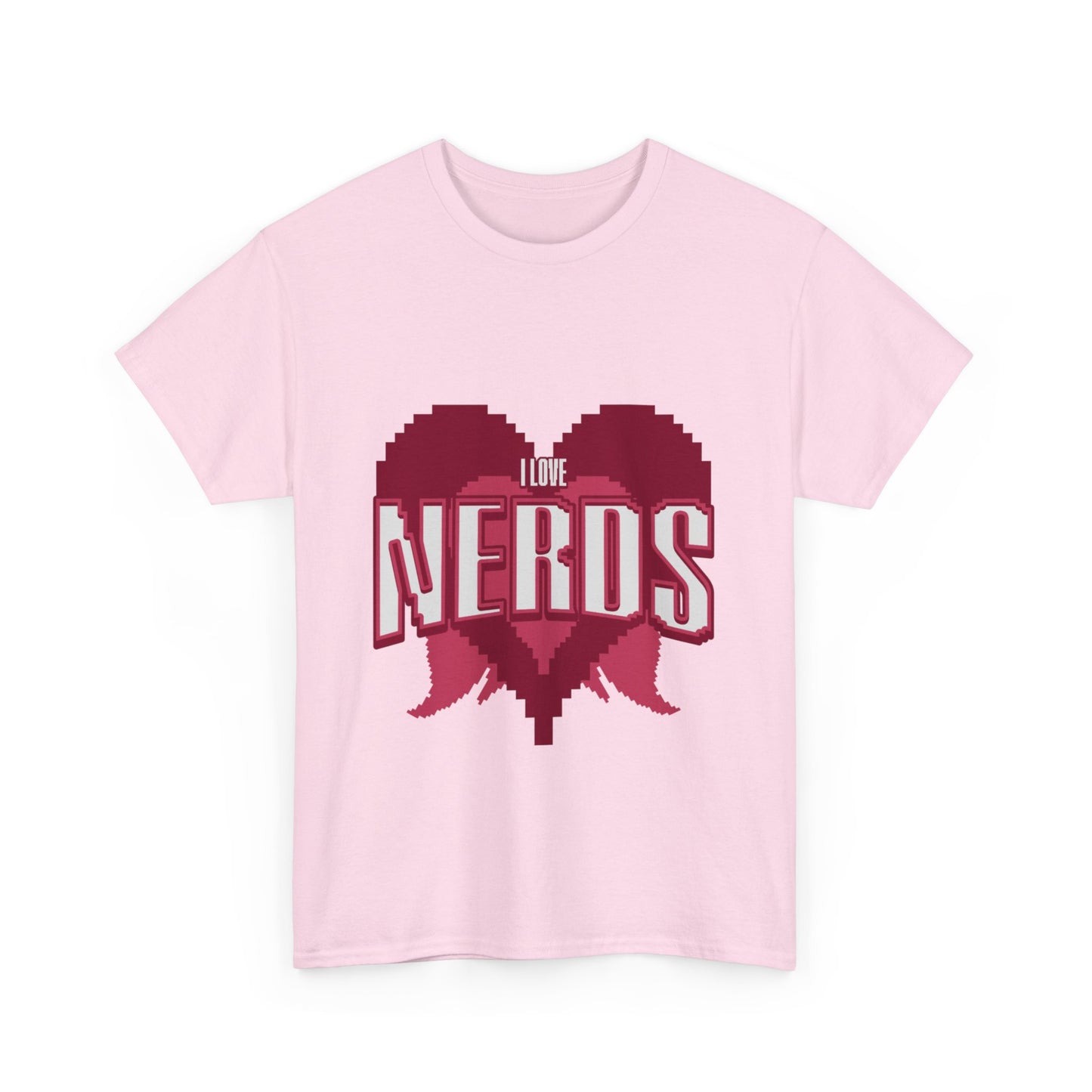 I Love Nerds Pixel  Art T Shirt