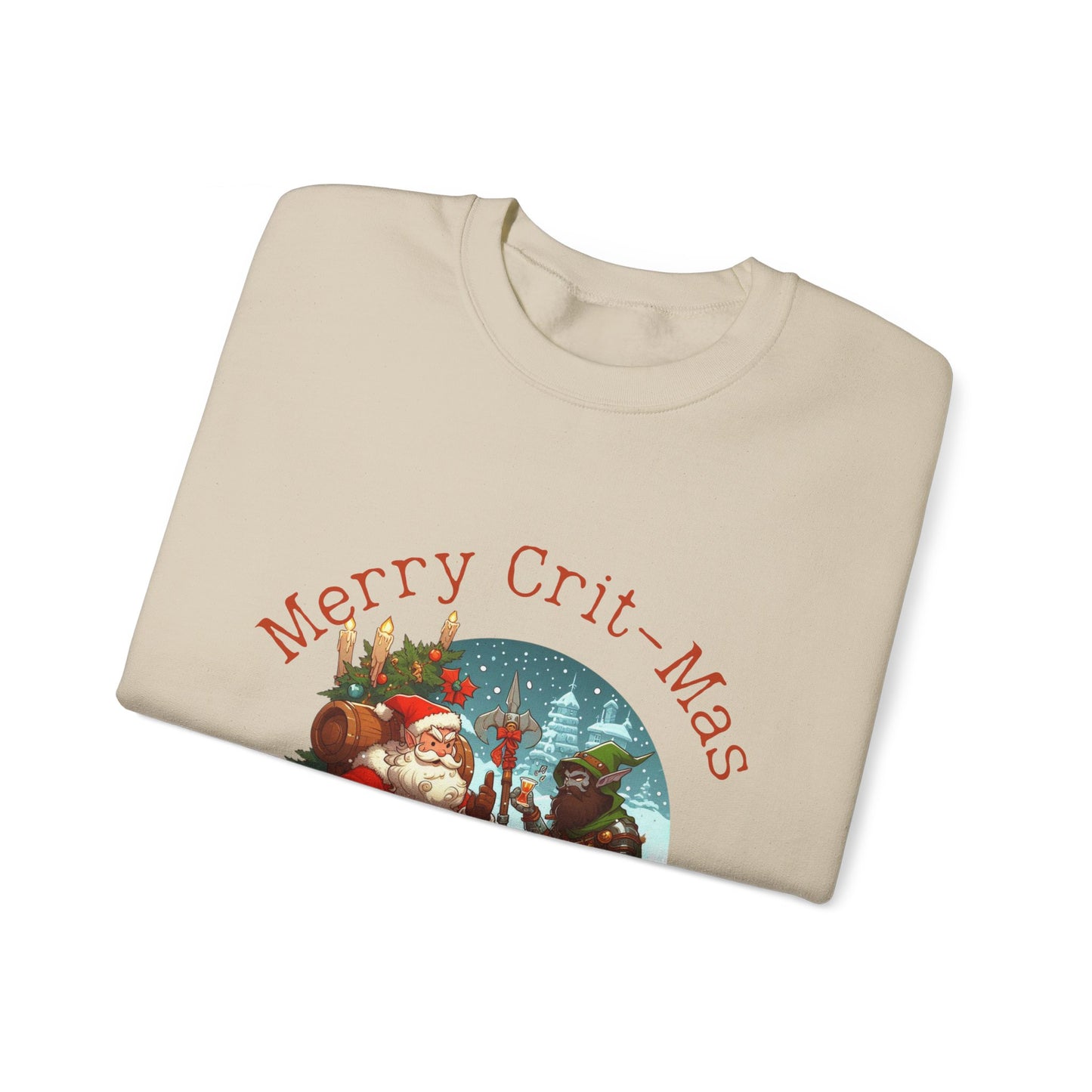 Dnd Shirt Christmas Jumper 'Merry Crit-mas and a Happy New Quest'