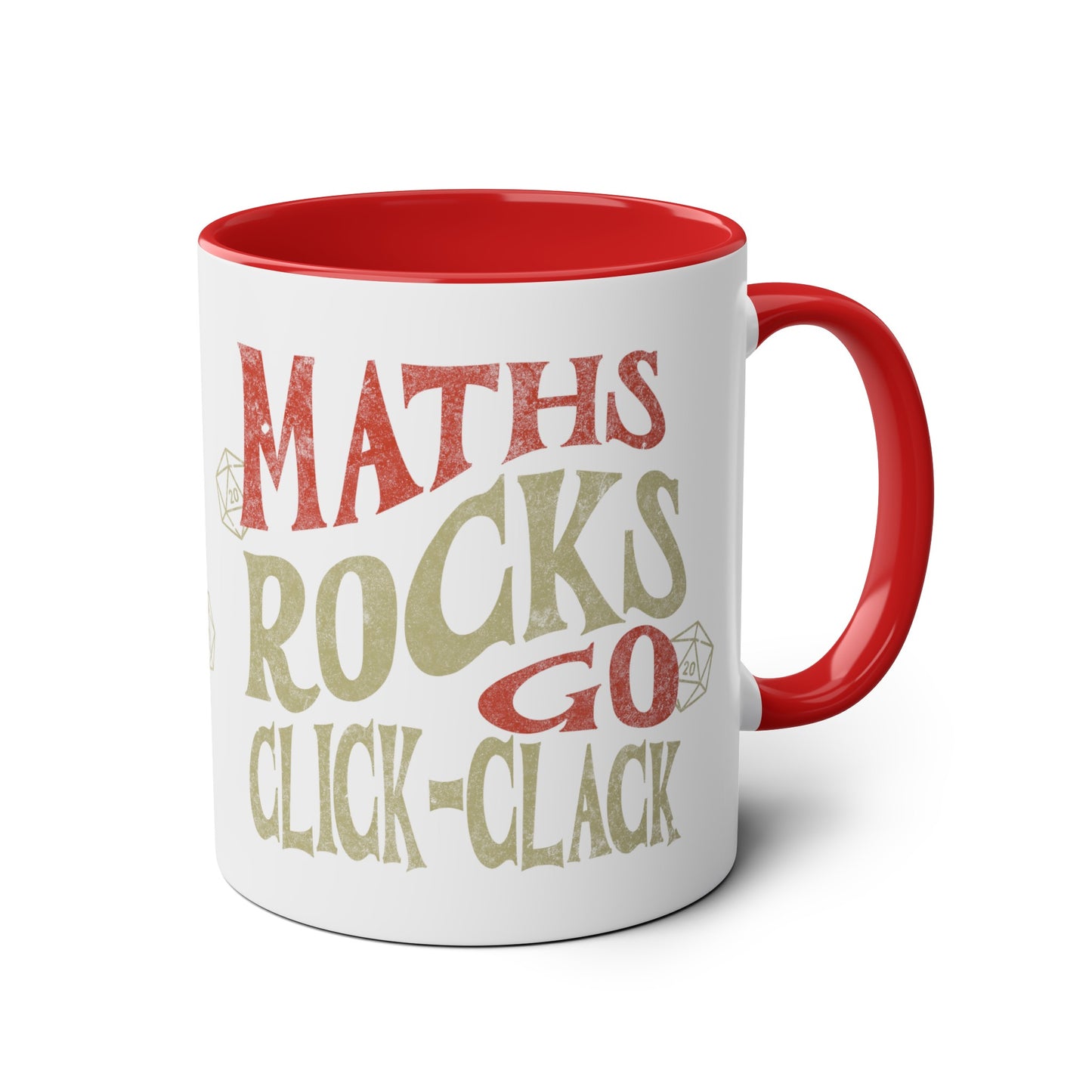 Tasse cadeau Dnd « Maths Rocks Go Click Clack »