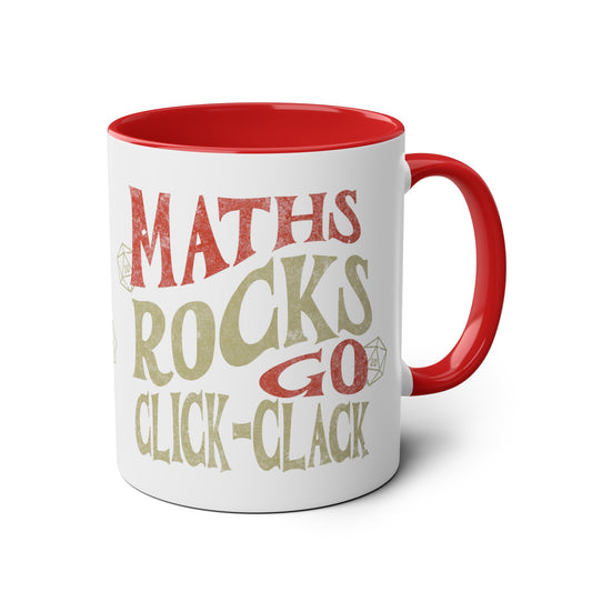 Dnd Mug Gift  'Maths Rocks Go Click Clack'