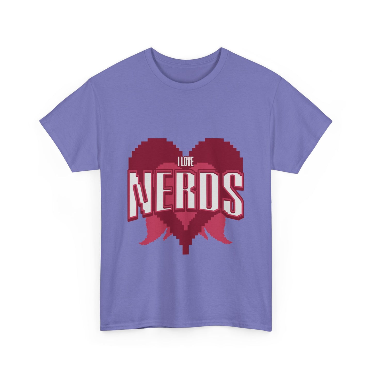 I Love Nerds Pixel  Art T Shirt