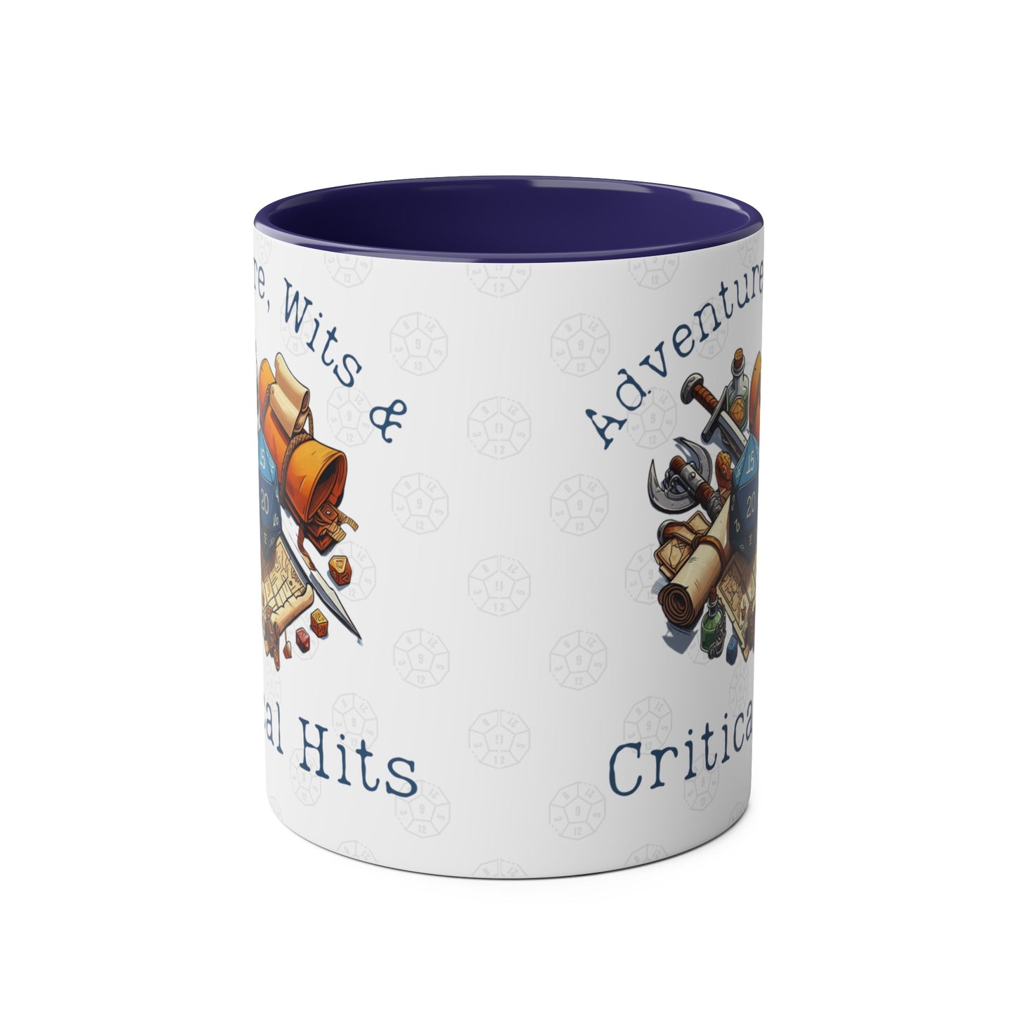 DnD Adventure, Wits and Critical Hits Mug