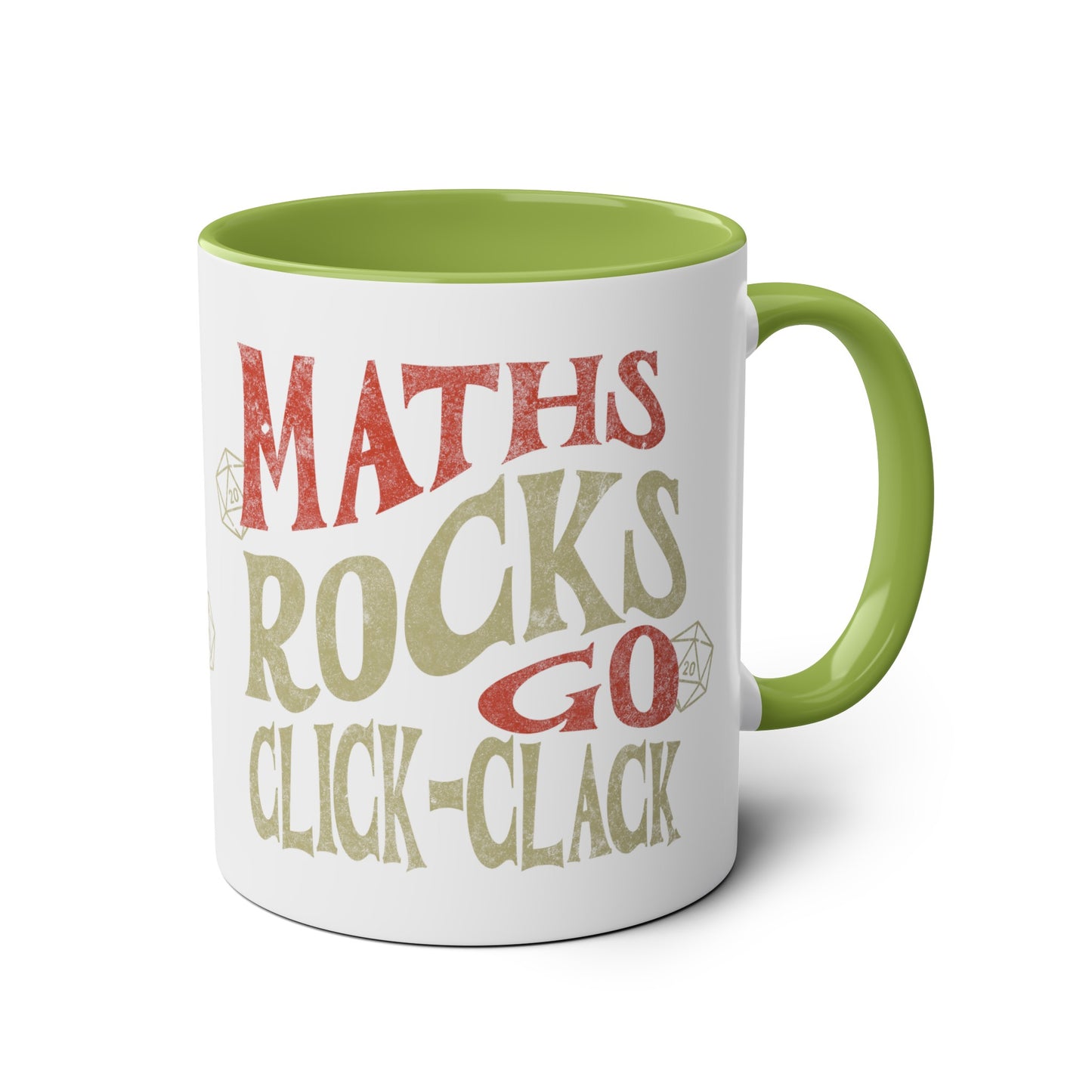 Dnd-Becher als Geschenk ‚Maths Rocks Go Click Clack‘