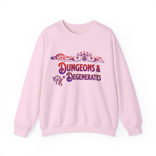 Dnd Sweatshirt Dungeons Degenerates