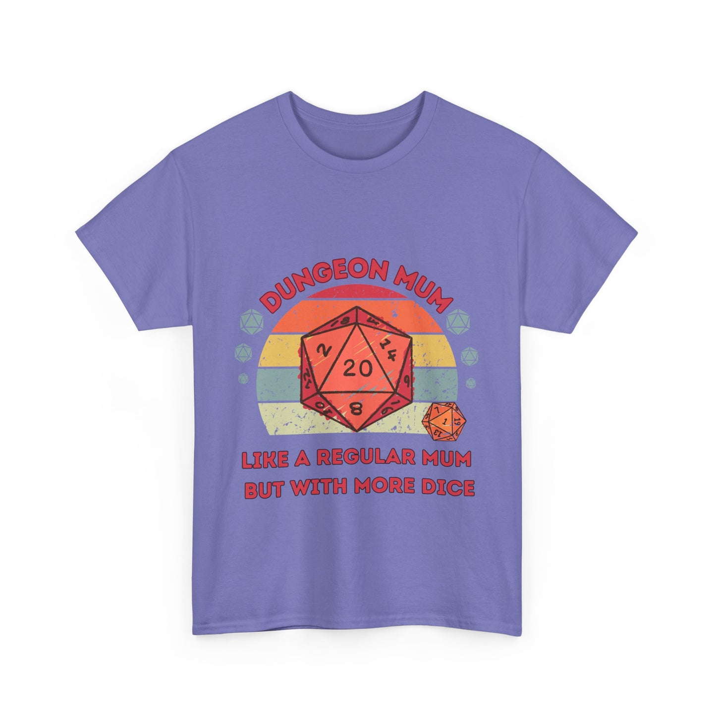 T-shirt Dnd « Dungeon Mum, comme une maman ordinaire mais avec plus de dés » Cadeau D20 pour DM ou groupe RPG Donjons et Dragons