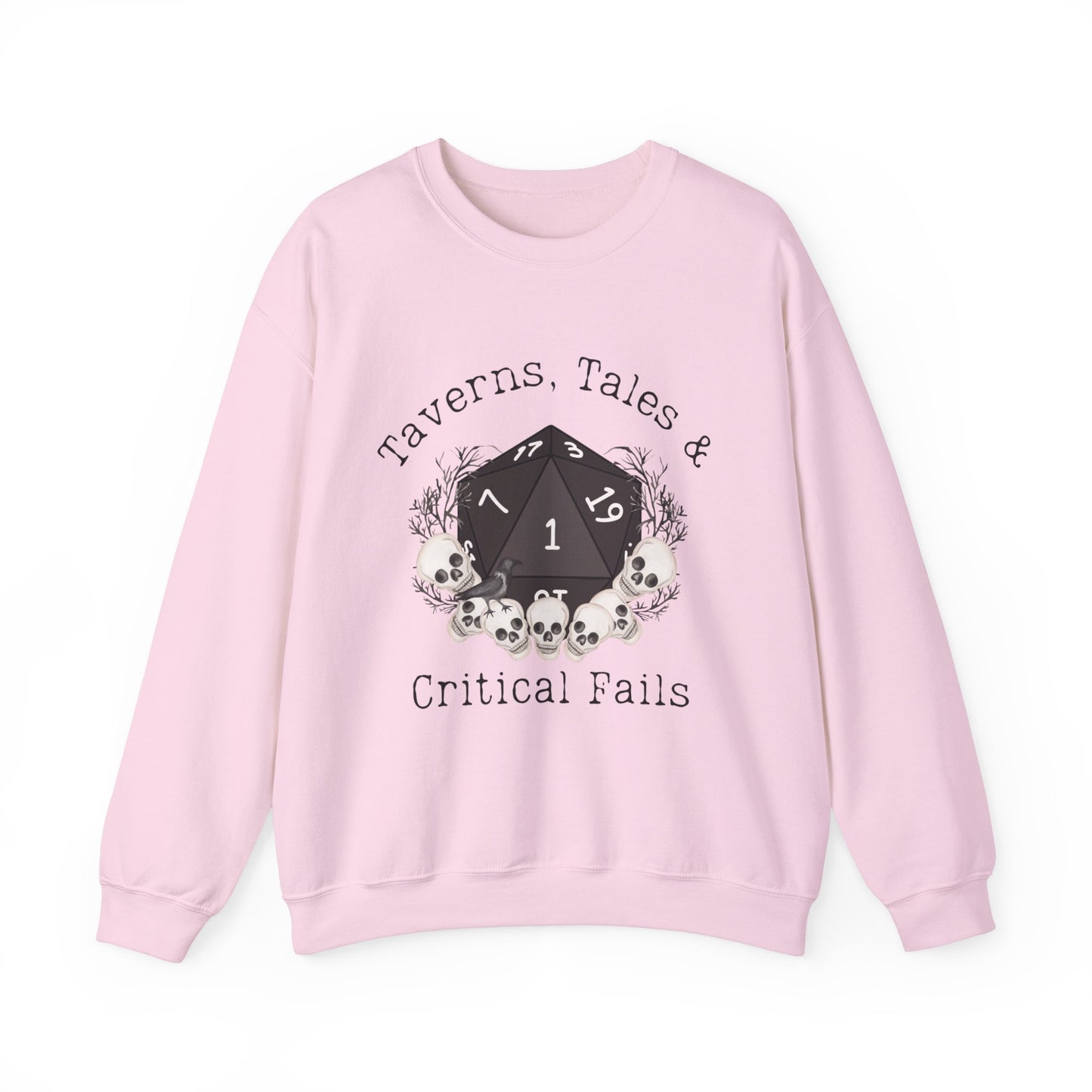 T-shirt Dnd Taverns, Tales &amp; Critical Fails Jumper Cadeau pour DM ou joueur de Donjons et Dragons Groupe de joueurs de RPG