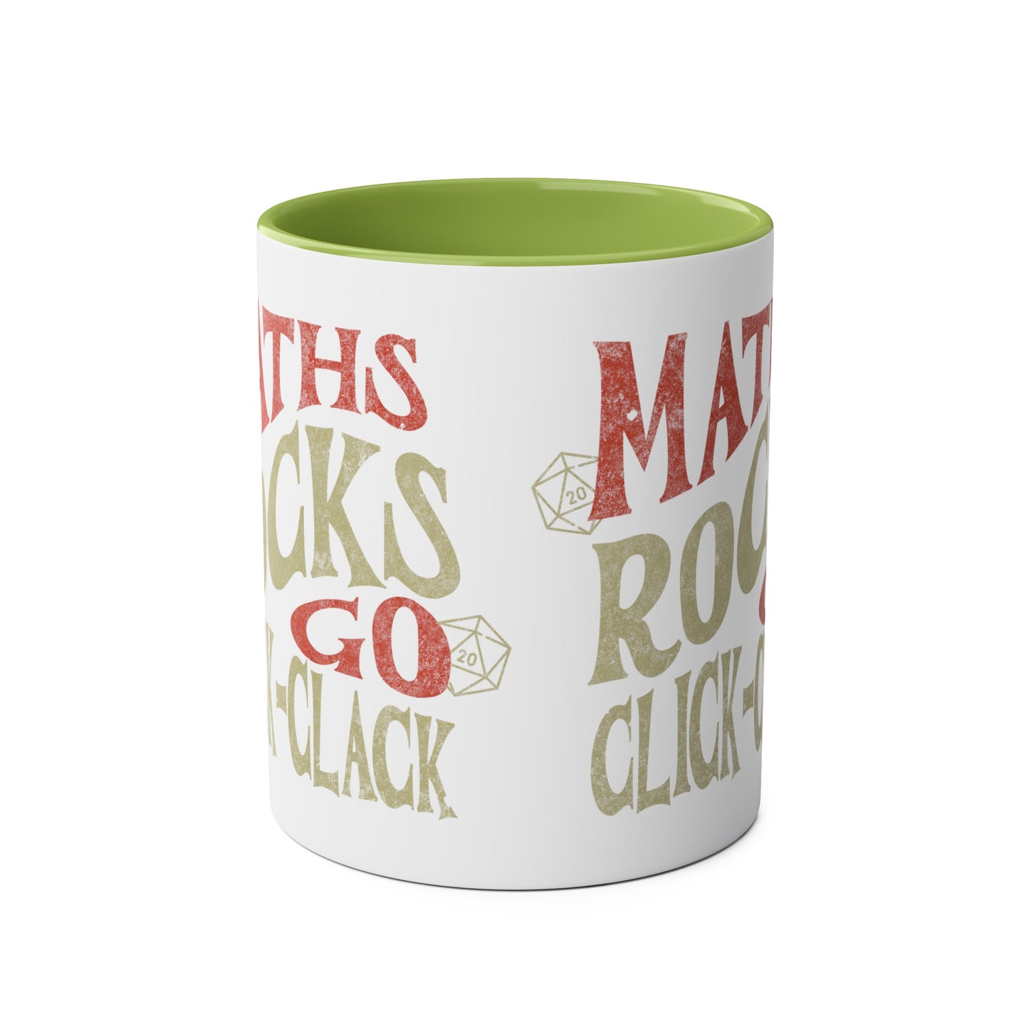 Dnd-Becher als Geschenk ‚Maths Rocks Go Click Clack‘