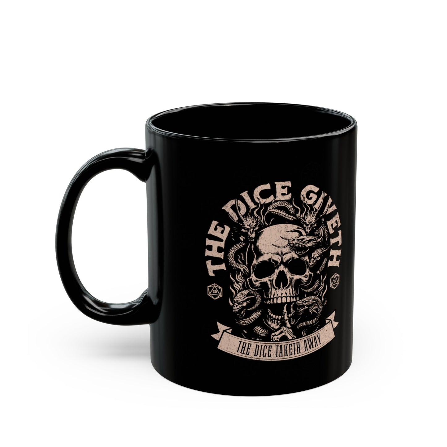 Tasse Dnd The Dice Giveth Tasse cadeau pour DM