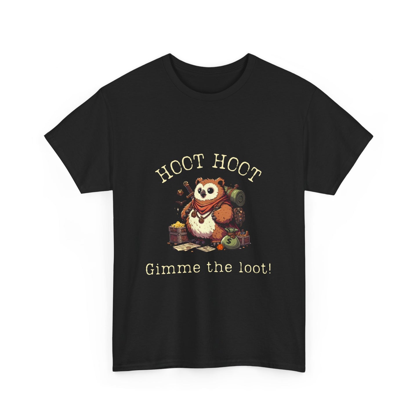 T-shirt Owlbear, Hoot Hoot, donne-moi le butin !