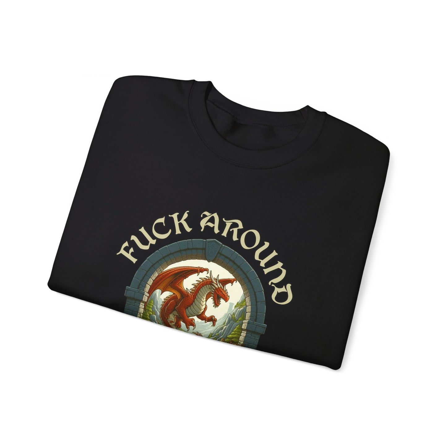 T-shirt Dnd Fuck Around and Find Out Jumper Cadeau pour DM ou joueur de Donjons et Dragons, Barde, Sorcier, Sorcier Drow, BG3