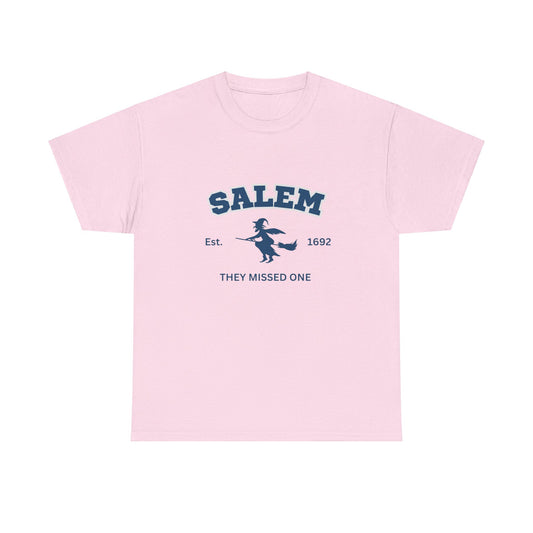 Salem 1692 They Missed One Halloween TShirt College, University Style Witch Trials Top