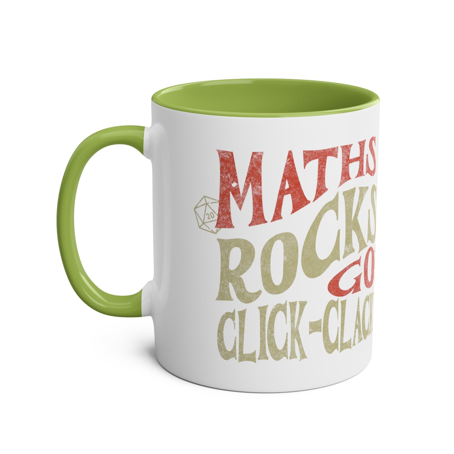 Tasse cadeau Dnd « Maths Rocks Go Click Clack »