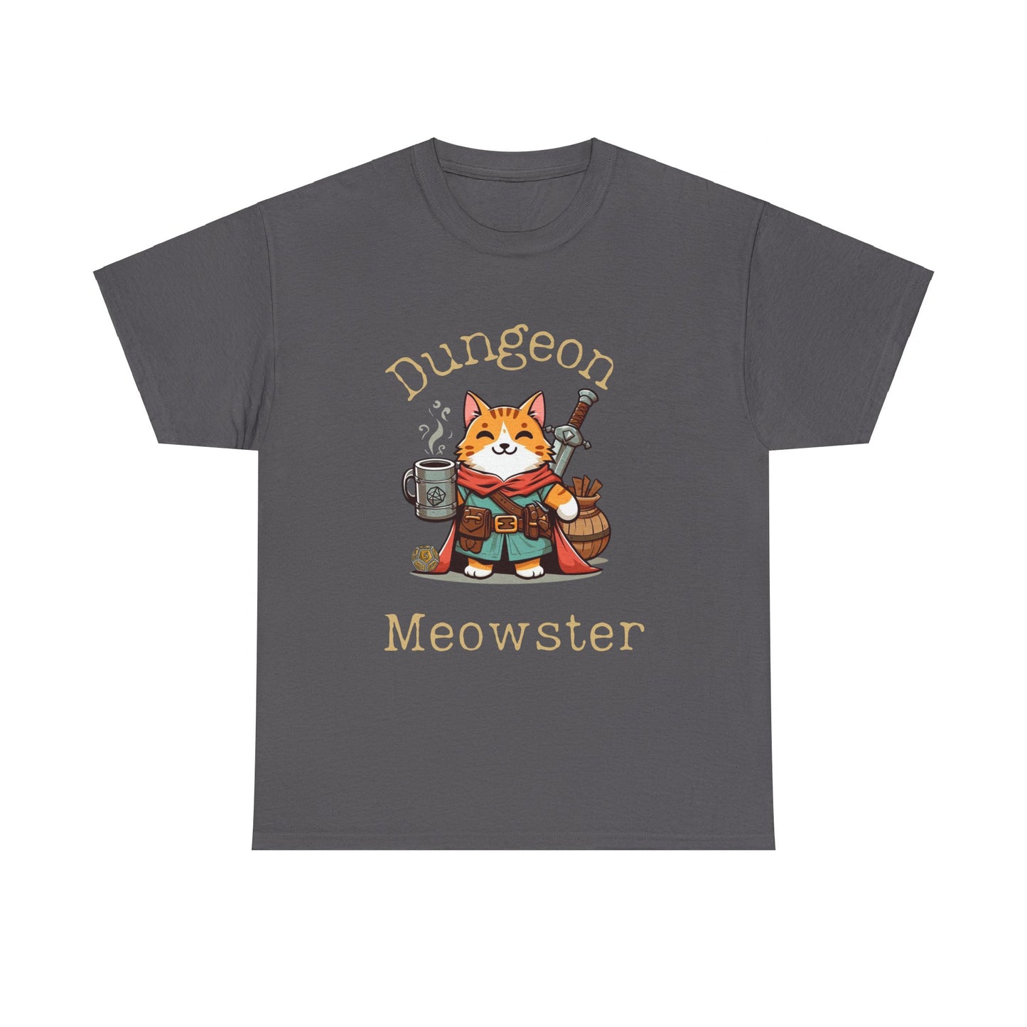 T-shirt Dnd Dungeon Meowster Cat &amp; D20, cadeau pour DM ou joueur de RPG