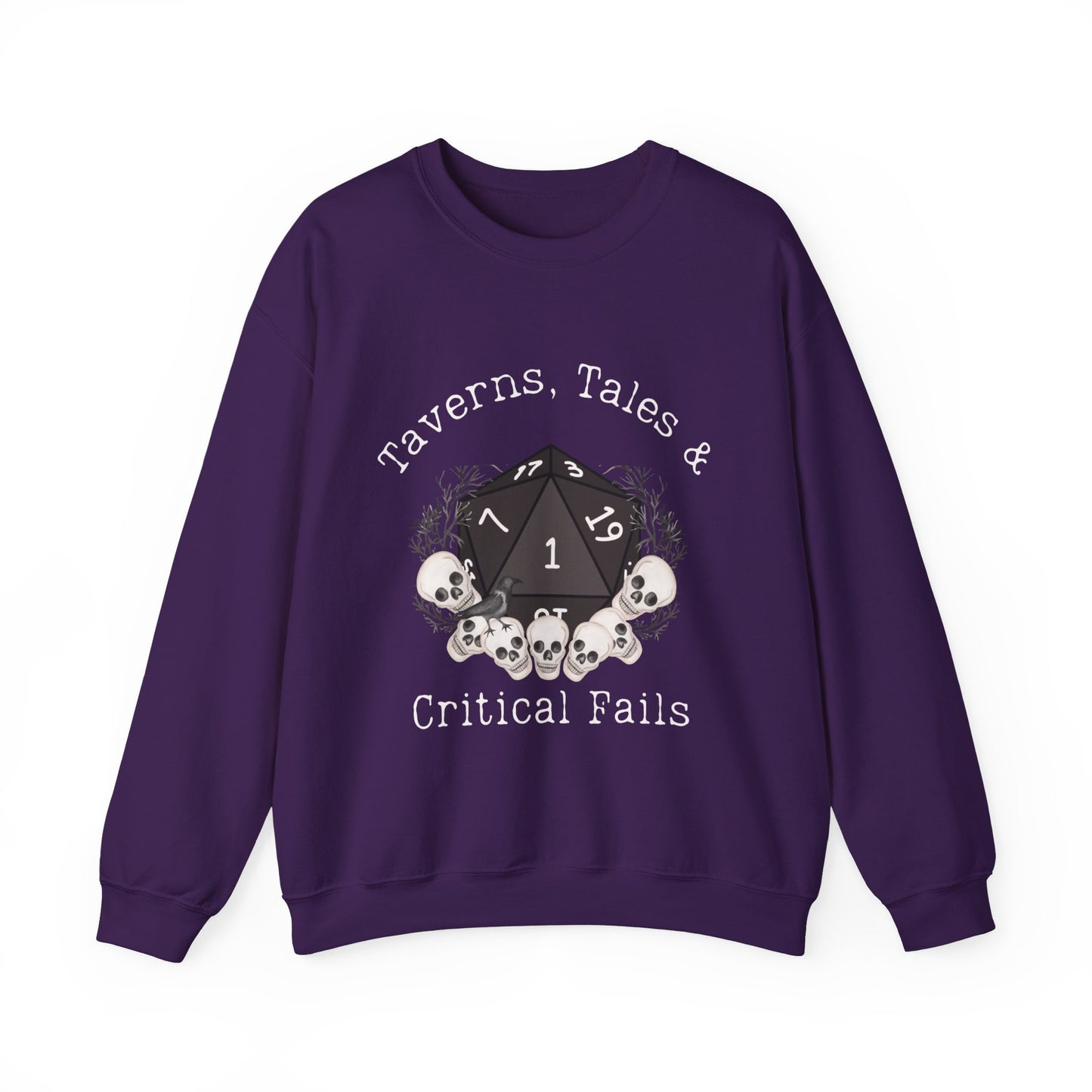 T-shirt Dnd Taverns, Tales &amp; Critical Fails Jumper Cadeau pour DM ou joueur de Donjons et Dragons Groupe de joueurs de RPG