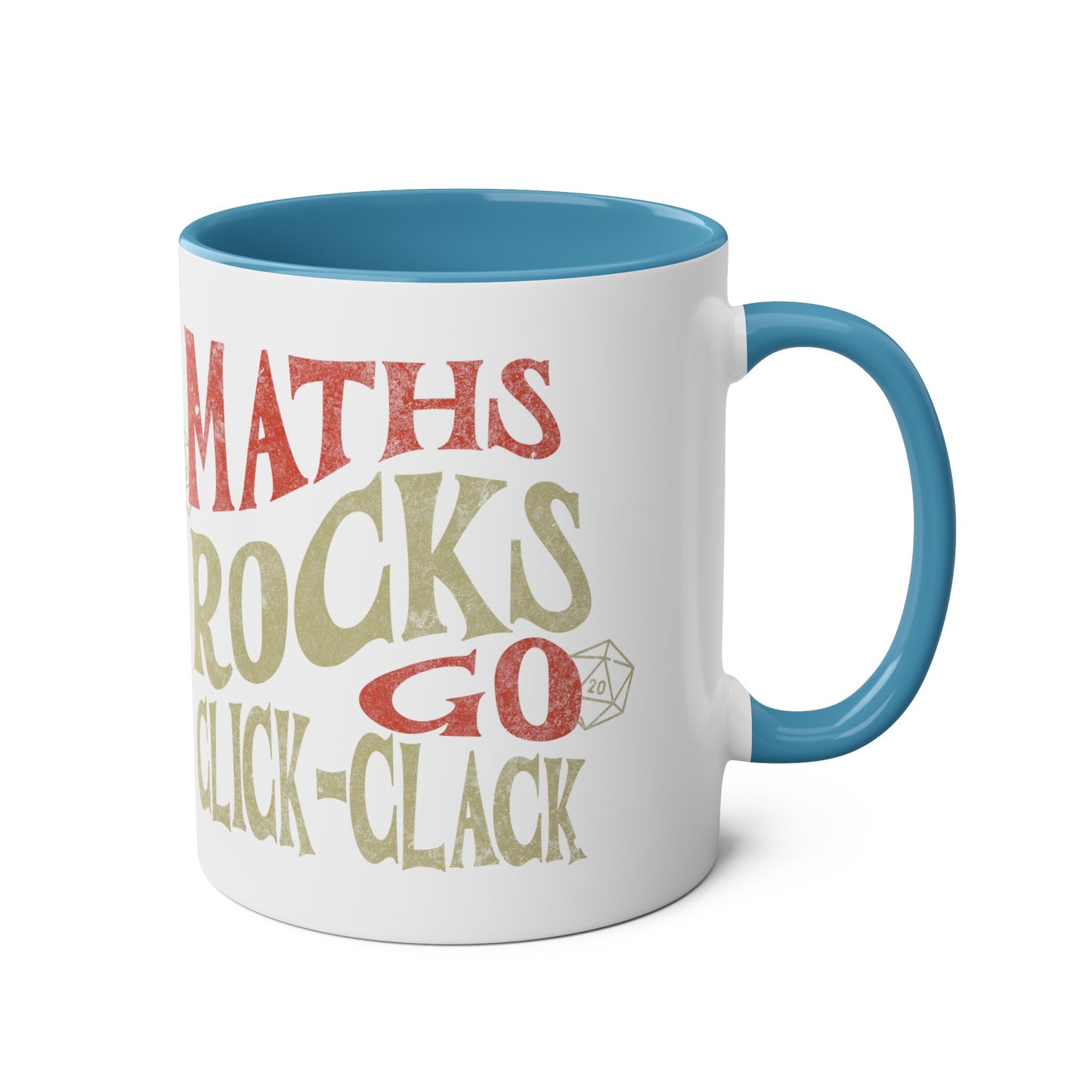 Dnd-Becher als Geschenk ‚Maths Rocks Go Click Clack‘