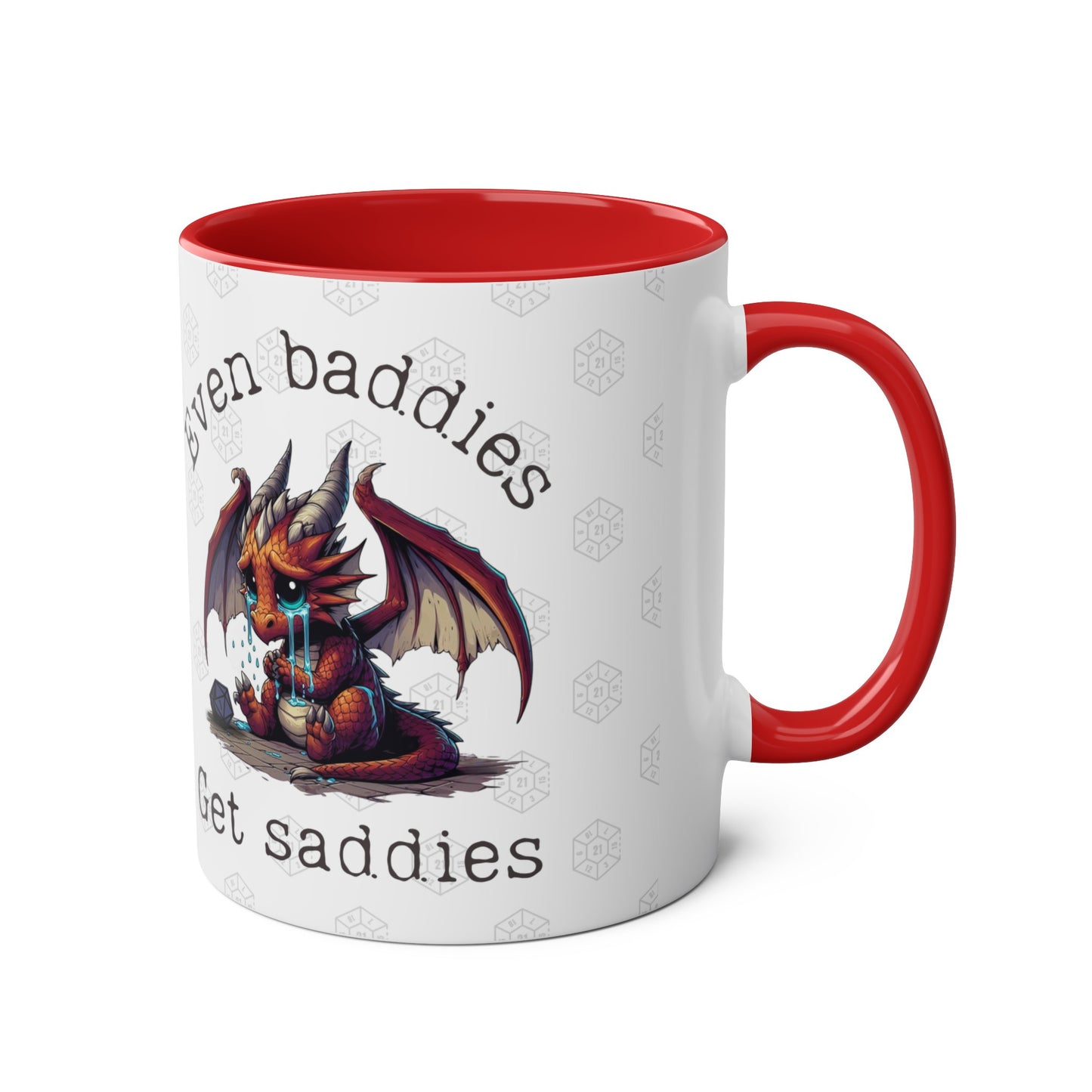 Dnd Mug Even Baddies Get Saddies Dragon Coffee Cup