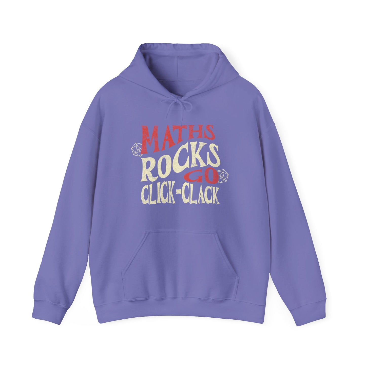 Sweat à capuche Dnd « Maths Rocks Go Click Clack »