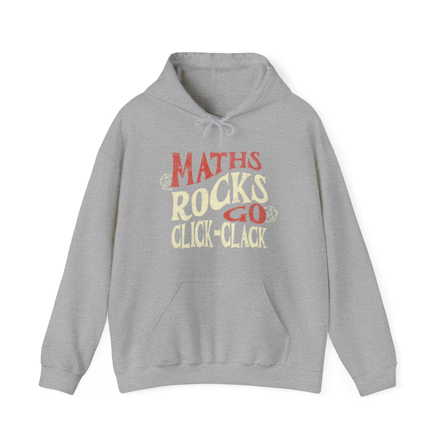 Dnd Hoodie Shirt 'Maths Rocks Go Click Clack' Jumper