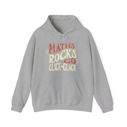 Sweat à capuche Dnd « Maths Rocks Go Click Clack »