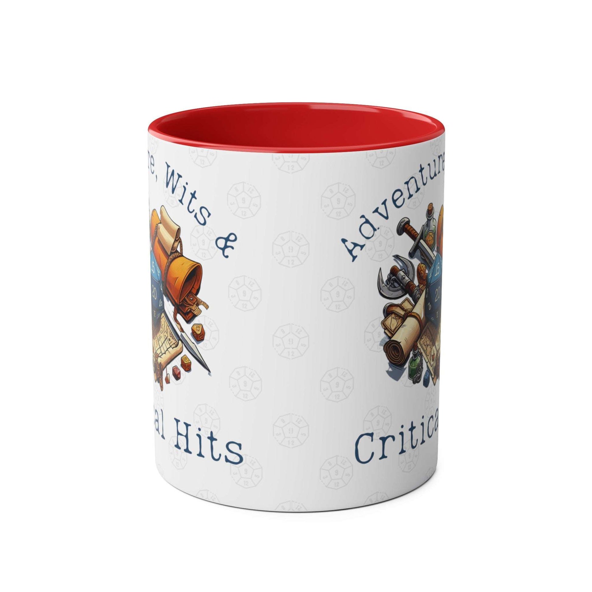 DnD Adventure, Wits and Critical Hits Mug