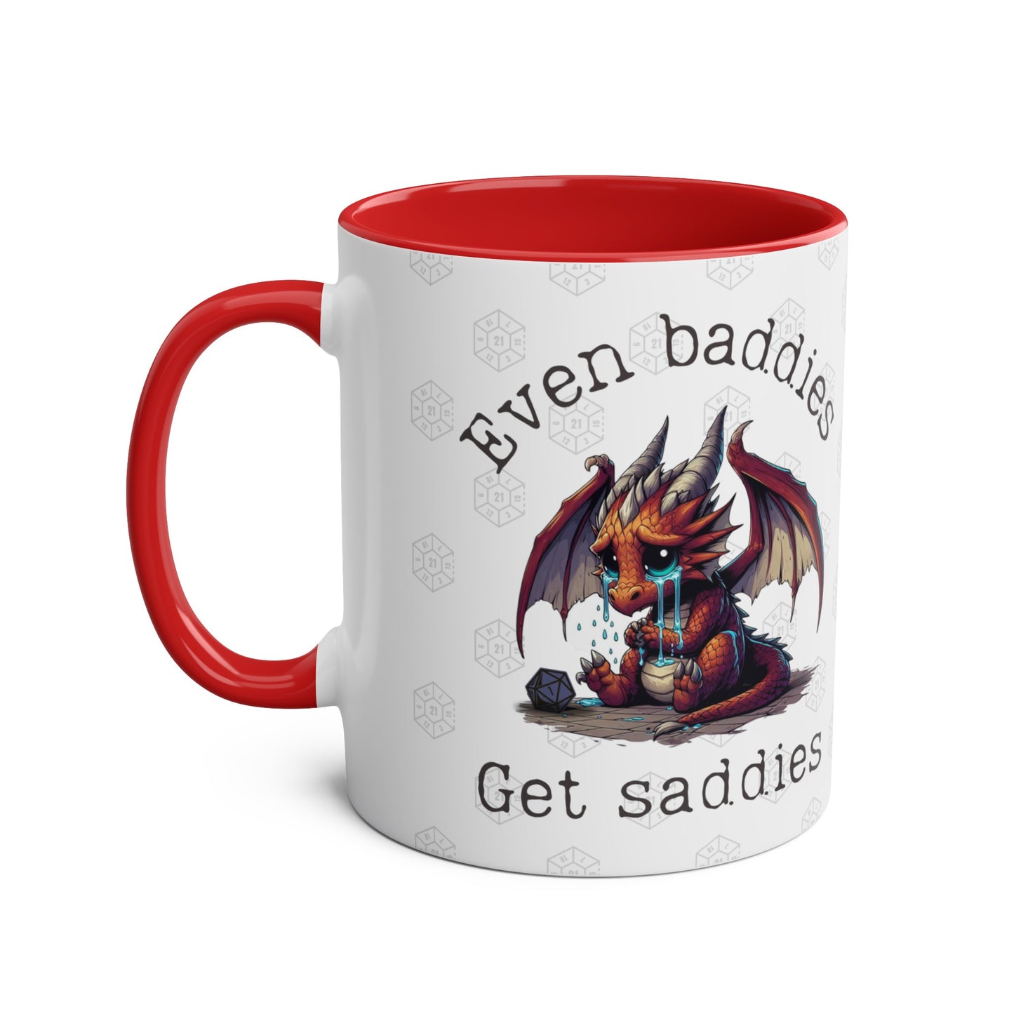 Dnd Mug Even Baddies Get Saddies Dragon Coffee Cup