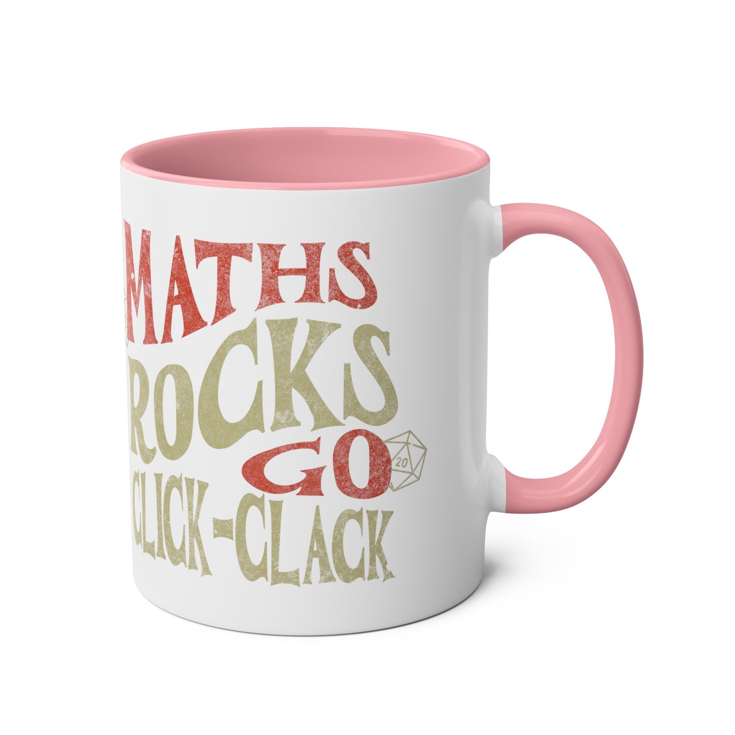 Dnd-Becher als Geschenk ‚Maths Rocks Go Click Clack‘